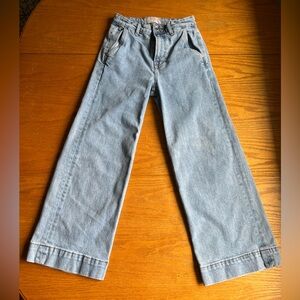 Everlane 25” Blue Wide Leg Jeans